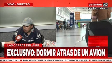 150 carpas en pleno Aeroparque: el pícnic del hambre