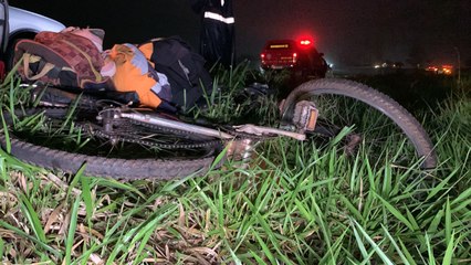 Ciclista fica gravemente ferido ao ser atropelado na BR 467 em Cascavel