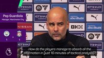 'City players listen because I'm handsome!' - Guardiola jokes