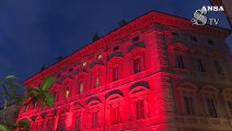 Femminicidi, Palazzo Madama si tinge di Rosso