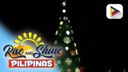 22-ft giant parol, agaw-atensiyon nang pailawan ng isang theme park sa Laguna
