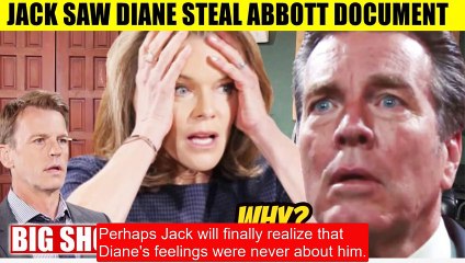 CBS Y&R Spoilers Jack caught Diane stealing Jabot document - confessing to being
