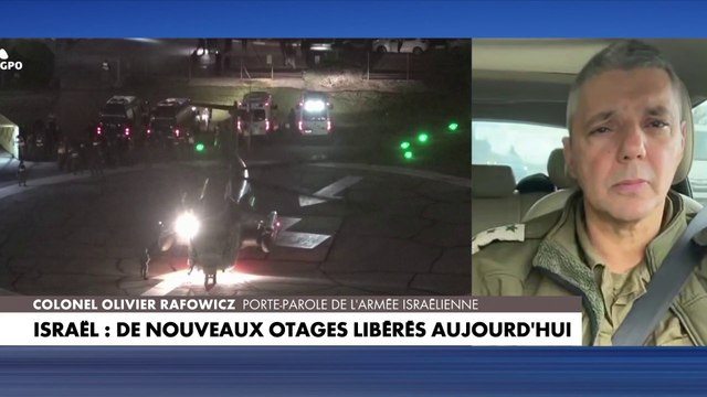 Colonel Olivier Rafowicz : «C’est un soulagement partiel pour nous en Israël, puisqu’il y a encore 180 otages au moins»