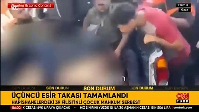 İsrail-Hamas arasındaki üçüncü esir takası tamamlandı