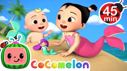 Mermaid at the Beach Song + Baby Shark + MORE CoComelon Nursery Rhymes & Kids Songs