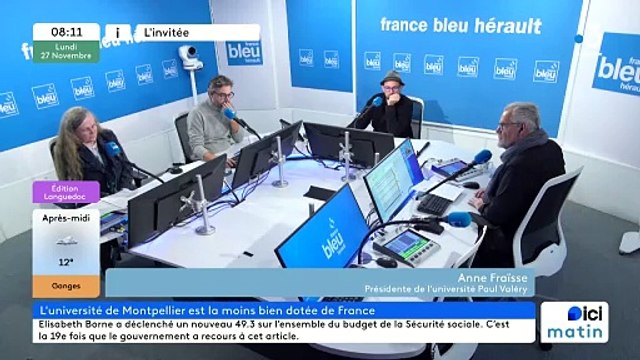 Anne Fraïsse, présidente de l'université Paul Valéry