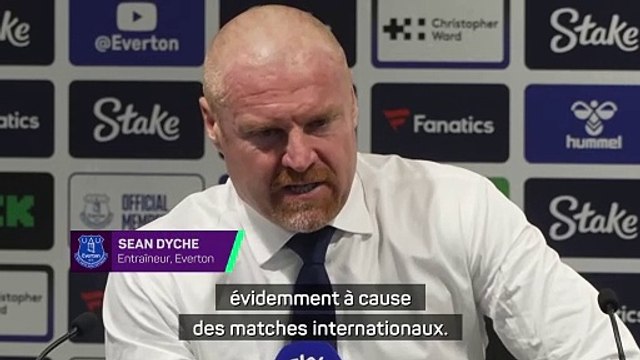 Dyche : Les joueurs sont très lucides sur le retrait de points”