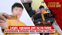Lalaki, nakapag-uwi na ng halos kalahating milyong piso mula sa raffle?! | Kapuso Mo, Jessica Soho