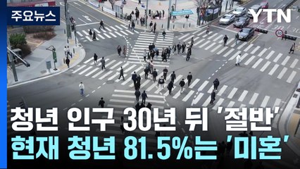 청년 세대 30년 뒤 '반토막'...지금도 5명 중 4명이 미혼 / YTN