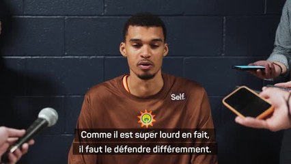 Spurs - Wembanyama explique à quel point Jokić est "un joueur spécial”