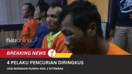 4 Pelaku Pencurian Diringkus Usai Bongkar Rumah ASN, 2 Ditembak