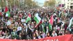 مظاهرة حاشدة في برشلونة للمطالبة بوقف إطلاق النار في غزة