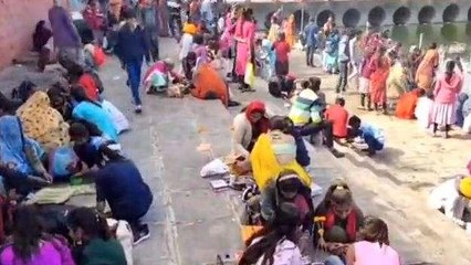 मंदसौर: कार्तिक पूर्णिमा पर शिवना नदी के तट पर लगी महिलाओं की भीड़,की कामना