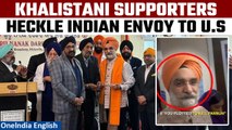 New York: Indian Envoy Taranjit Singh Sandhu Heckled over Nijjar & Pannun at U.S Gurudwara| Oneindia