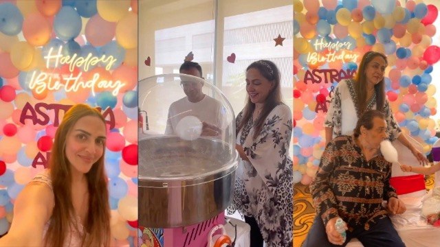 Hema Malini Dharmendra Grandchild 3rd Birthday Celebration Inside Video Viral, Candy Floss खाते...|