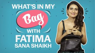 What's in my bag with Fatima Sana Shaikh_ Fashion_ Bollywood_ Pinkvilla