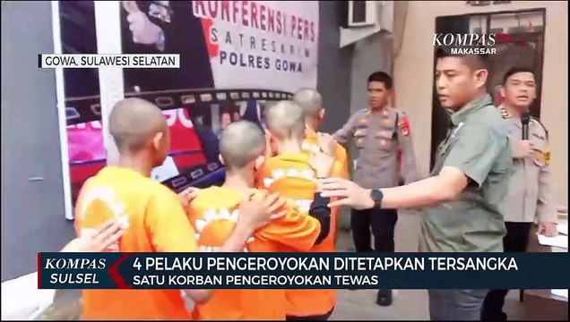 4 Pelaku Pengeroyokan Ditetapkan Tersangka
