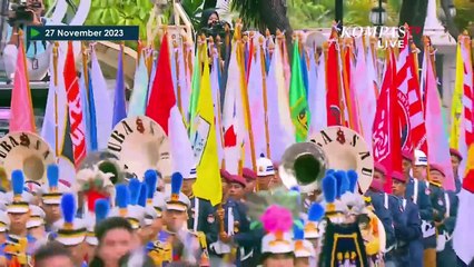 Momen Parade Kirab Deklarasi Damai Pemilu 2024