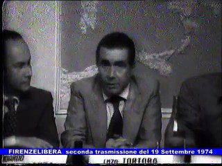 Descargar video: FIRENZE LIBERA Seconda trasmissione 19 Settembre 1974. Enzo Tortora