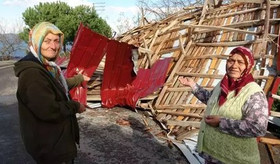 Ordu’da şiddetli fırtına çatıyı uçurdu! 'Deprem oluyor sandık'