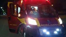 Motociclista fica ferido em acidente na Rua Jacarezinho