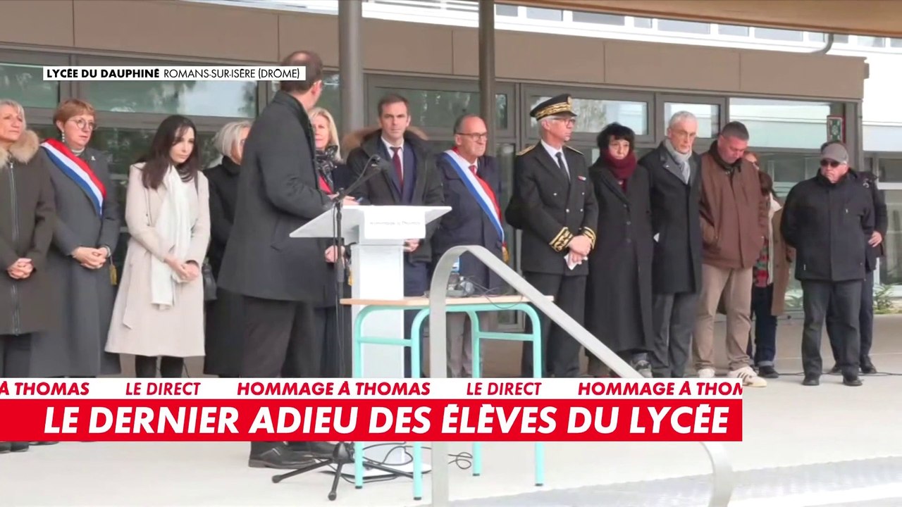 Hommage à Thomas au lycée du Dauphiné à Romans-sur-Isère
