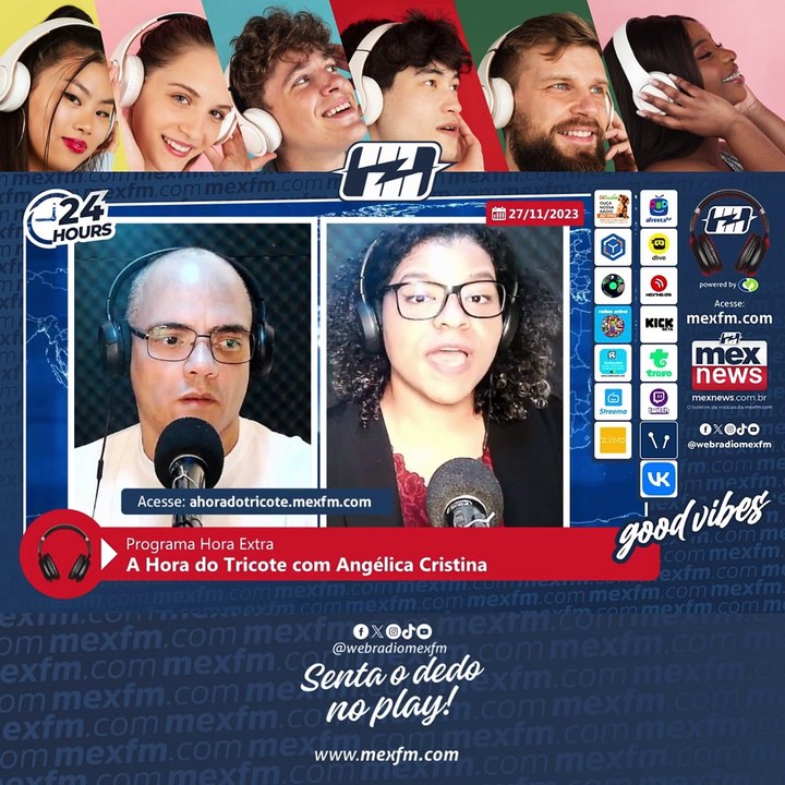 Quadro "A Hora do Tricote" na mexfm.com (27/Nov/2023) #ProgramaHoraExtra #Humor #Radio #mexfm #webradiomexfm #AHoraDoTricote