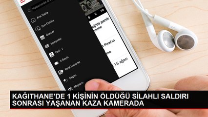 Kağıthane'de silahlı saldırı sonucu hayatını kaybeden Fırat Öncü'nün kaza anı güvenlik kamerasında