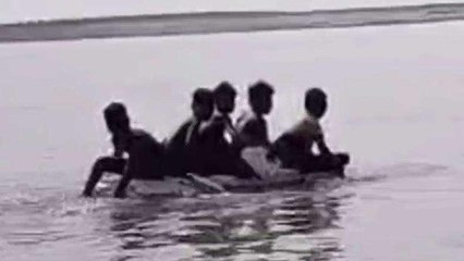 मुंगेर: गंगा के तेज धार में डूबे पांच बच्चे, गोताखोर ने बचाई सबों की जान