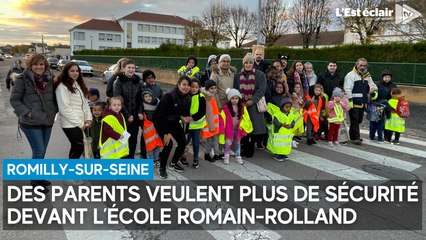 Des parents veulent plus de sécurité devant l’école Romain-Rolland de Romilly-sur-Seine