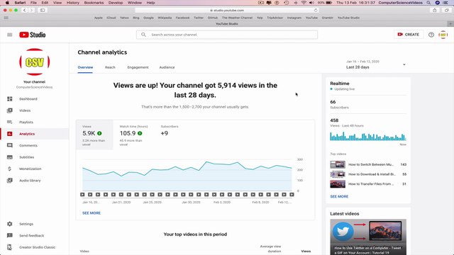 How to USE YouTube - Access Your YouTube Studio Analytics | Tutorial 6