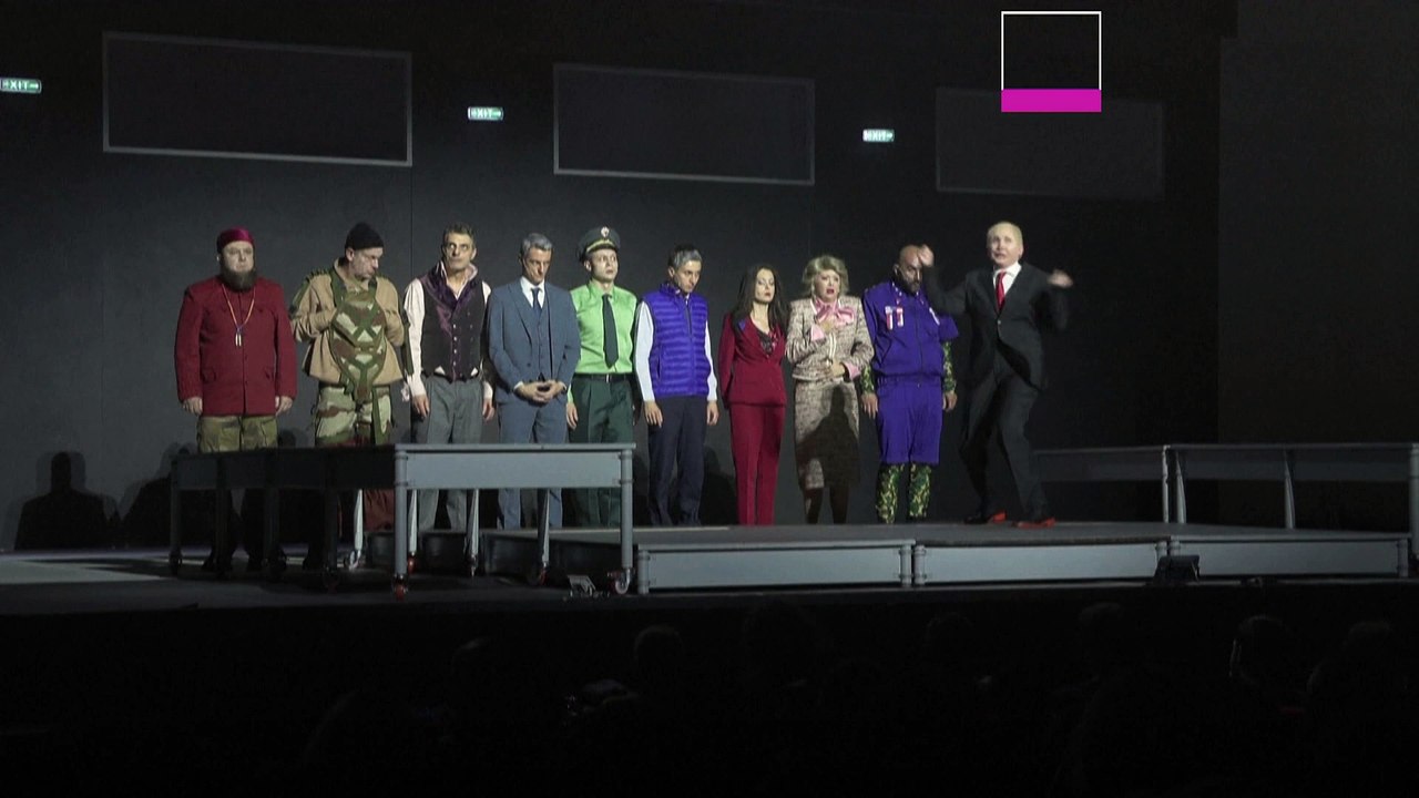 Bulgarian play defies pro-Kremlin sentiment with satirical take on Putin's war crimes