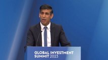 Rishi Sunak cheers benefits of immigration to the economy at Global Investment Summit