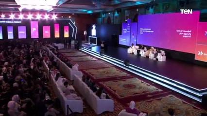 فعاليات جلسة "المؤسسات الإعلامية والجمهور.. سباق التكنولوجيا" بمنتدى مصر للإعلام