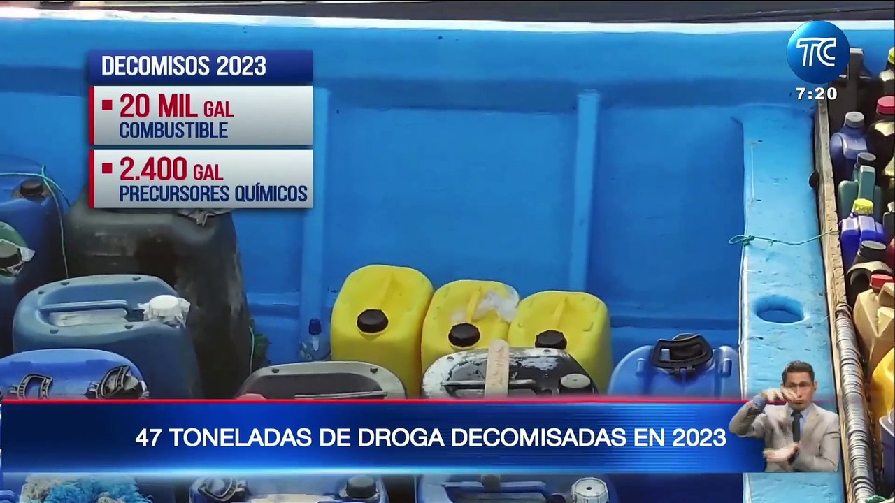 47 toneladas de droga fueron decomisadas en 2023 - Vídeo Dailymotion