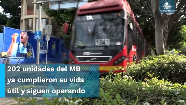 Alargan vida útil de 202 unidades del sistema Metrobús