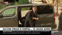 Hommage à Thomas - Regardez le porte-parole du gouvernement Olivier Véran hué par plusieurs personnes à son arrivée ce matin à la mairie de Crépol : 