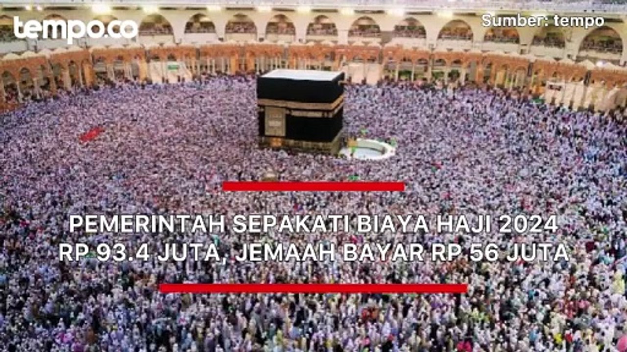 Pemerintah Sepakati Biaya Haji 2024 Rp 93,4 Juta, Jemaah Bayar Rp 56 Juta