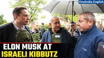 Amid the Israel-Hamas conflict, Elon Musk tours ruins of Israeli Kibbutz with Netanyahu| Oneindia