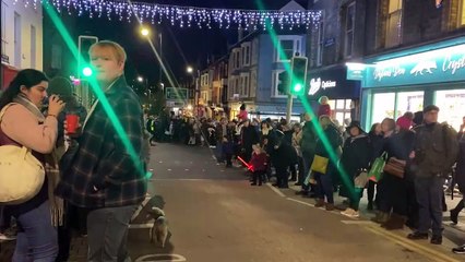 Alex Bowen went for a walk around Aberystwyth during its Christmas lights switch on event