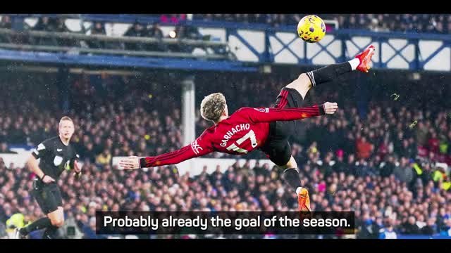 Garnacho joins Rooney and Ronaldo in overhead kick club