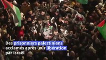 Israël-Hamas: des prisonniers palestiniens acclamés après leur libération