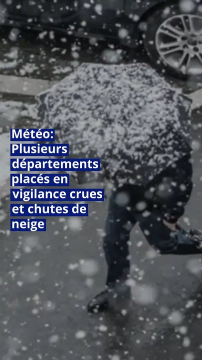 Météo : plusieurs départements placés en vigilance crues et chutes de neige