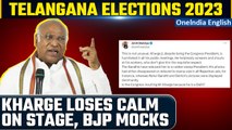 Telangana Elections: BJP Slams Mallikarjun Kharge: ‘Rubber Stamp President’ | Oneindia News