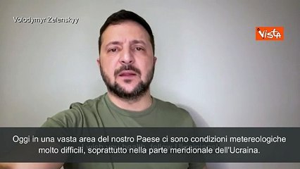 Guerra in Ukraina, Zelensky: "Stiamo affrontando condizioni meteo avverse"