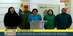 Vicepresidenta de Venezuela convoca a la defensa de la soberanía del Esequibo