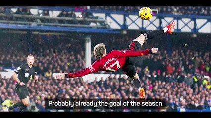 Garnacho joins Rooney and Ronaldo in overhead kick club