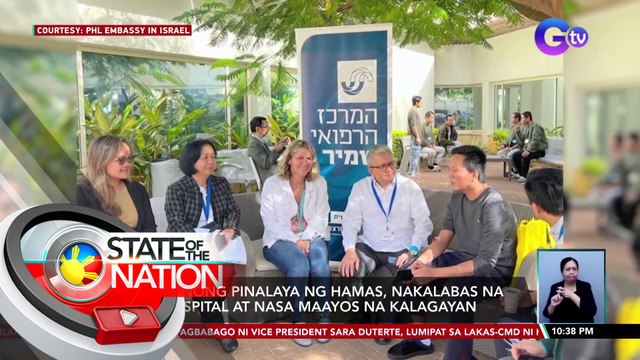 Pilipinong pinalaya ng Hamas, nakalabas na ng ospital at nasa maayos na kalagayan | SONA