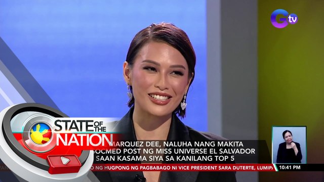 Michelle Marquez Dee, naluha nang makita ang socmed post ng Miss Universe El Salvador kung saan kasama siya sa kanilang top 5 | SONA