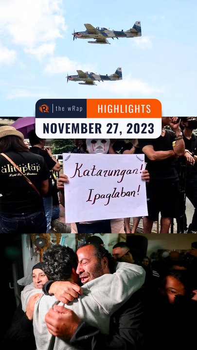 Rappler's highlights: West Philippine Sea, Leila de Lima on ICC, Israel-Hamas war | The wRap | November 27, 2023